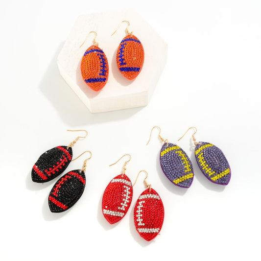 Puffy Football Earrings!