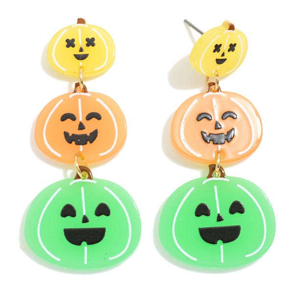 Glow Pumpkin Jack O' Earrings