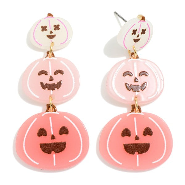 Glow Pumpkin Jack O' Earrings