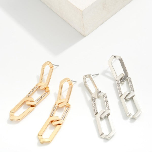 Flat Throwback Chain Earrings