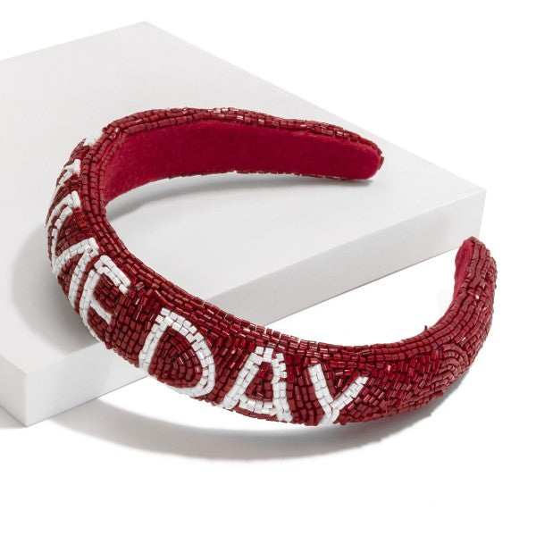 Beaded Game Day Headband